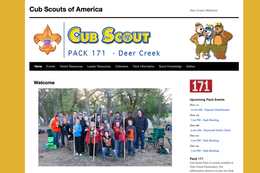 cub scout web design