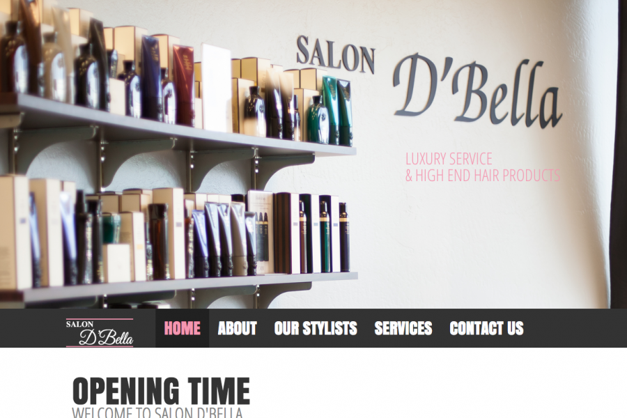 salon d bella oklahoma website design